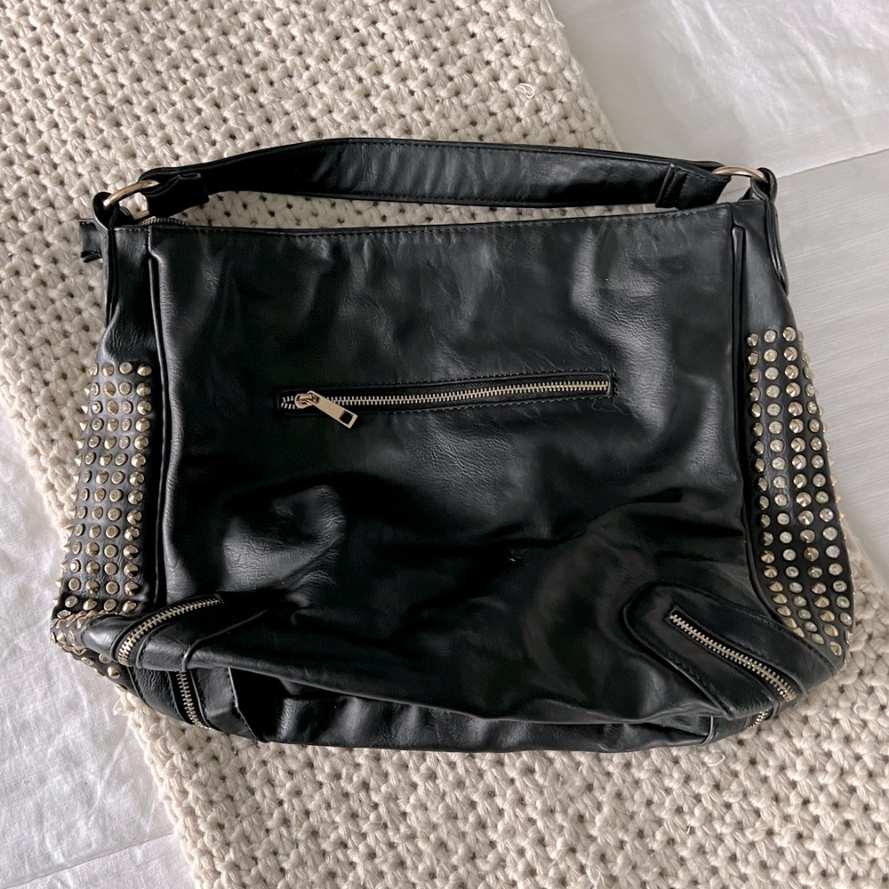 MMS Black Shoulder Purse